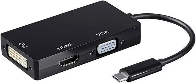 Alt view image 8 of 8 - Monoprice USB-C to USB 3.0 A X3 + USB 3.0 A(BC1.2) | Aluminum Alloy, Nickel Plated Connector - Consul Series