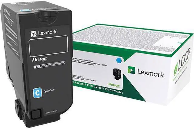 Main image of Lexmark 74C0HCG TAA High Yield Return Program Toner Cartridge - Cyan