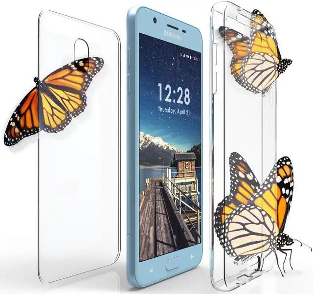 Alt view image 4 of 6 - Clear Screen Guard Full Body TPU Wrap Case Cover for Galaxy Express Prime 3