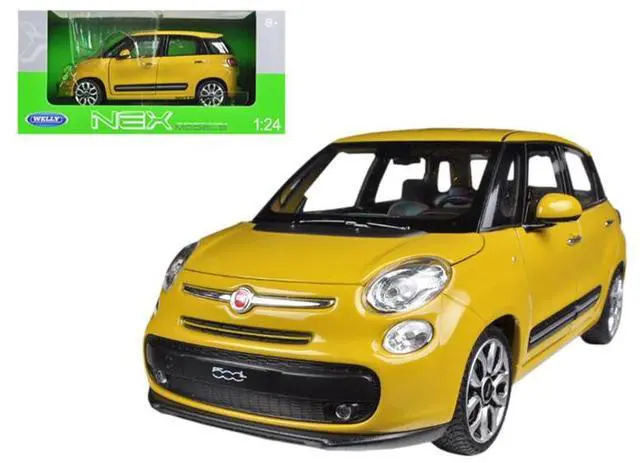 Main image of 2013 Fiat 500L Yellow 1/24 Diecast Car Model by Welly