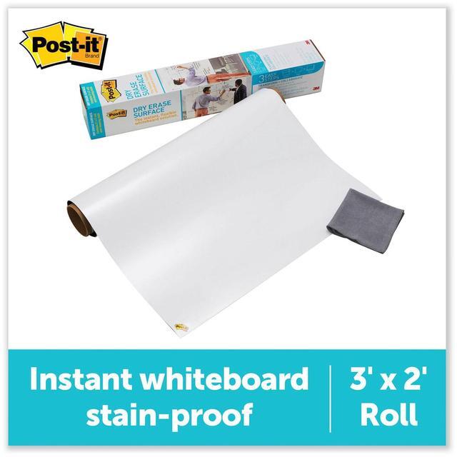 Alt view image 14 of 20 - Post-it Dry DEF3X2 - Erase Film with Adhesive Backing, 36 x 24, White
