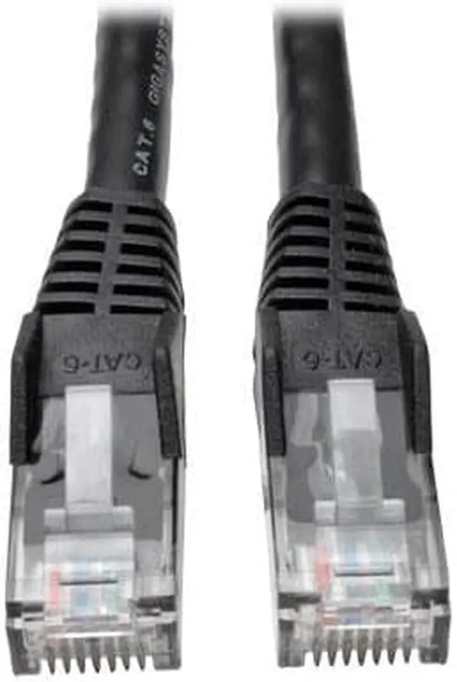 Alt view image 2 of 12 - TRIPP LITE CONNECTIVITY N201-001-BK50BP 1FT CAT6 PATCH CABLE M/M BLACK