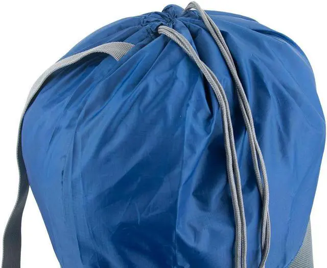 Alt view image 2 of 13 - Travelon Lightweight Nylon and Mesh Drawstring Storage Travel Laundry Bag Blue