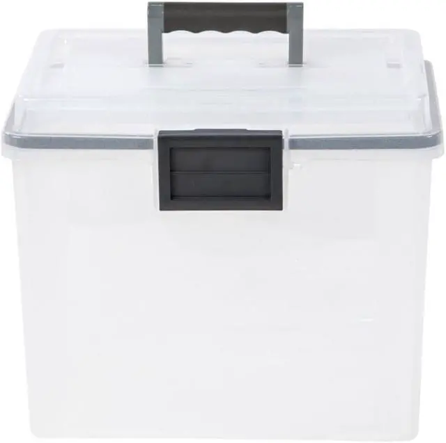 Alt view image 9 of 20 - IRIS USA, Inc Weather Tight Portable File Box 19Qt 11.5x10.4"x13.8" CL 110350