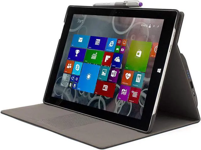 Alt view image 2 of 5 - M-Edge Sneak Power Carrying Case (Flip) for Tablet PC - Black
