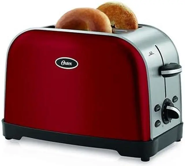 Alt view image 5 of 5 - Oster 2-Slice Toaster, Red Metallic TSSTTRWF2R