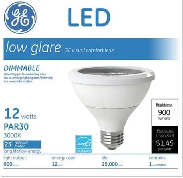 Alt view image 2 of 13 - GE CURRENT LED12DP30RW82725 LED Lamp, PAR30, 12W, 2700K, 25deg., E26