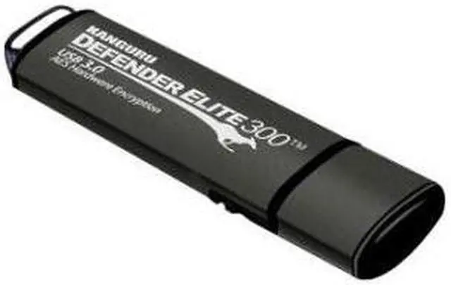 Alt view image 7 of 16 - Kanguru Defender Elite300 16GB FIPS 140-2 Certified, SuperSpeed USB 3.0 Flash Drive 256bit AES Encryption KDFE300-16G