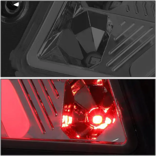 Alt view image 4 of 6 - DNA Motoring 3BL-FM87-3D-LED-SM For 1987 to 1993 Ford Mustang GT / Cobra Hatchback w/Spoiler Rear Center 3D LED Bar Third 3rd Tail Brake Light Smoked Housing 88 89 90 91 92