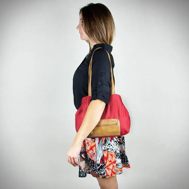 Alt view image 4 of 7 - Travelon Twenty9Five Piegare Mini Tote (Red)