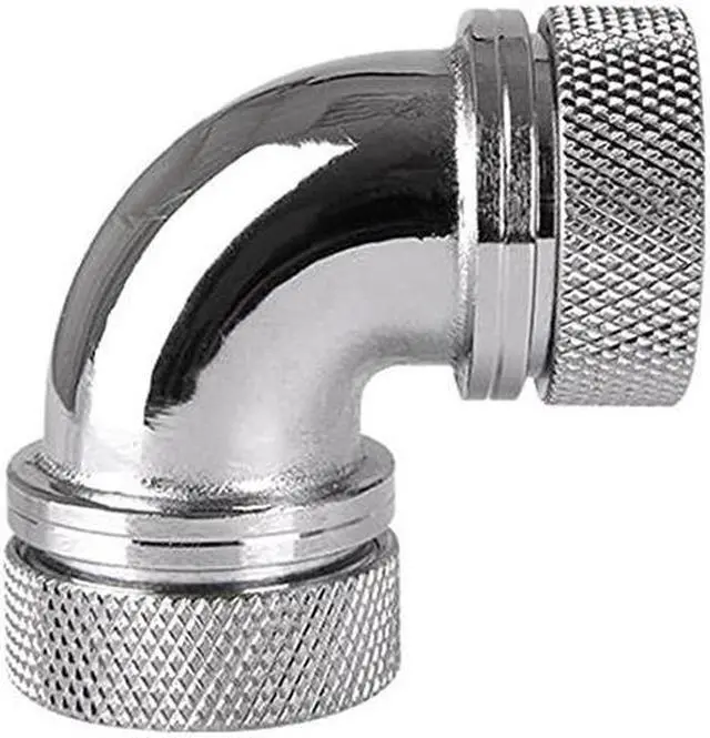 Alt view image 3 of 7 - TT CLW099-CA00SL-A PETG TUBE 90 DEGREE DUAL COMPRESSIO 16MM OD-CHROME/DIY LCS