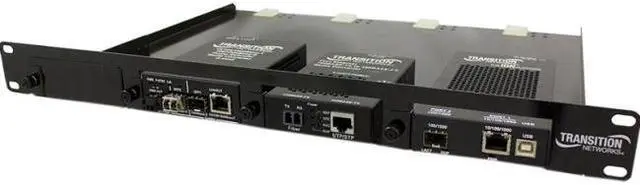 Alt view image 5 of 7 - Transition Networks 4-Slot Media Converter Shelf