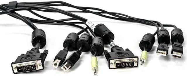 Main image of Vertiv Avocent USB Keyboard and Mouse, DVI-D and Audio Cable, 10 ft. with DPP Support for Vertiv Avocent SV and SC Series Switches