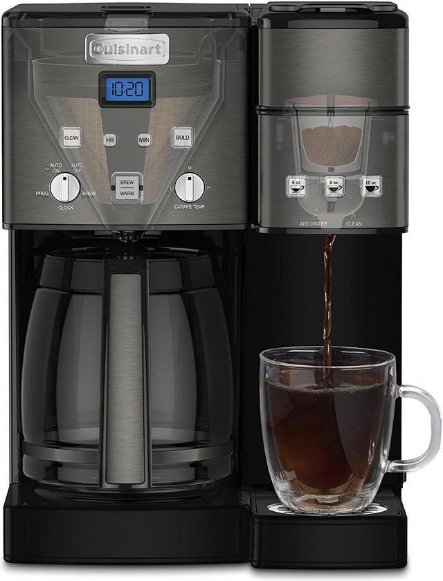 Cuisinart 12 Cup Coffee Maker and Single-Serve Brewer - Black Stainless  Steel - SS-16BKS