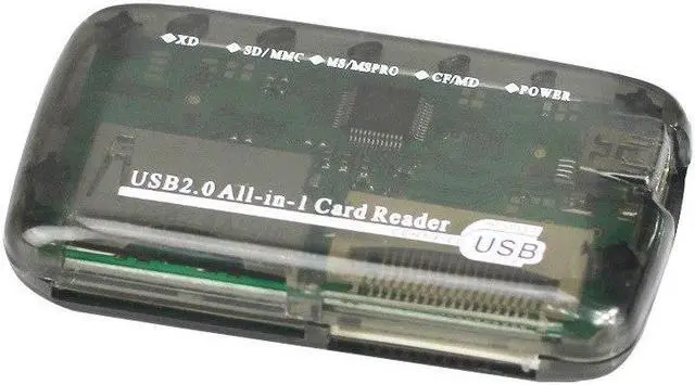 Alt view image 4 of 4 - ALL IN 1 USB MEMORY CARD READER WRITER SD CF MS MMC