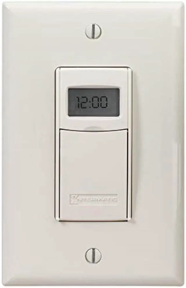 Alt view image 5 of 8 - Intermatic EI600LAC 7-Day Electronic In-Wall Timer - Almond