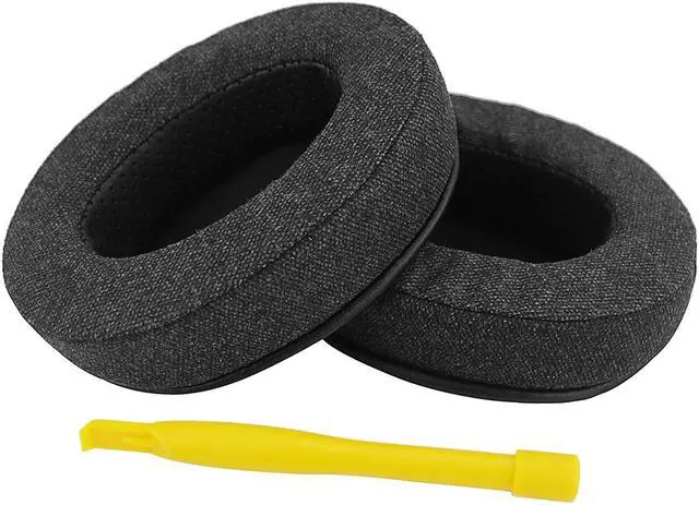 Alt view image 4 of 6 - Geekria Comfort Linen Replacement Ear Pads for Turtle Beach Stealth 600, 400, 500X, 700X, 420X, Ear Force XO SEVEN, XP500, PX5, PX4, X42 Gaming Headphones Earpads, Headset Ear Cushion (Black)