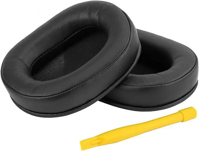 Alt view image 4 of 6 - Geekria QuickFit Protein Leather Replacement Ear Pads for Turtle Beach Ear Force Stealth 700, 450, 420X, 600, 500P, Ear Force XO SEVEN Gaming Headphones Earpads, Headset Ear Cushion (Black)