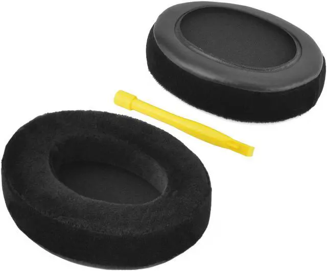 Alt view image 3 of 9 - Geekria Comfort Velour Replacement Ear Pads for Skullcandy Hesh, Hesh 2.0, Hesh 2 Wireless, Crusher Over-Ear Headphones Earpads, Headset Ear Cushion Repair Parts  (Black)
