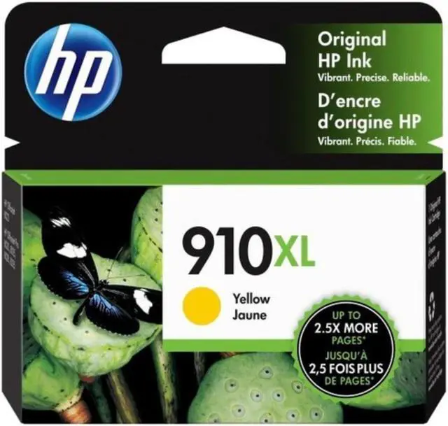 Main image of HP 910XL High Yield Yellow Original Ink Cartridge, ~825 pages, 3YL64AN#140