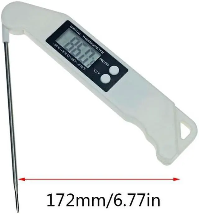 Alt view image 4 of 4 - Kitchen Food Thermometer Folding Barbecue Electronic Thermometer BBQ