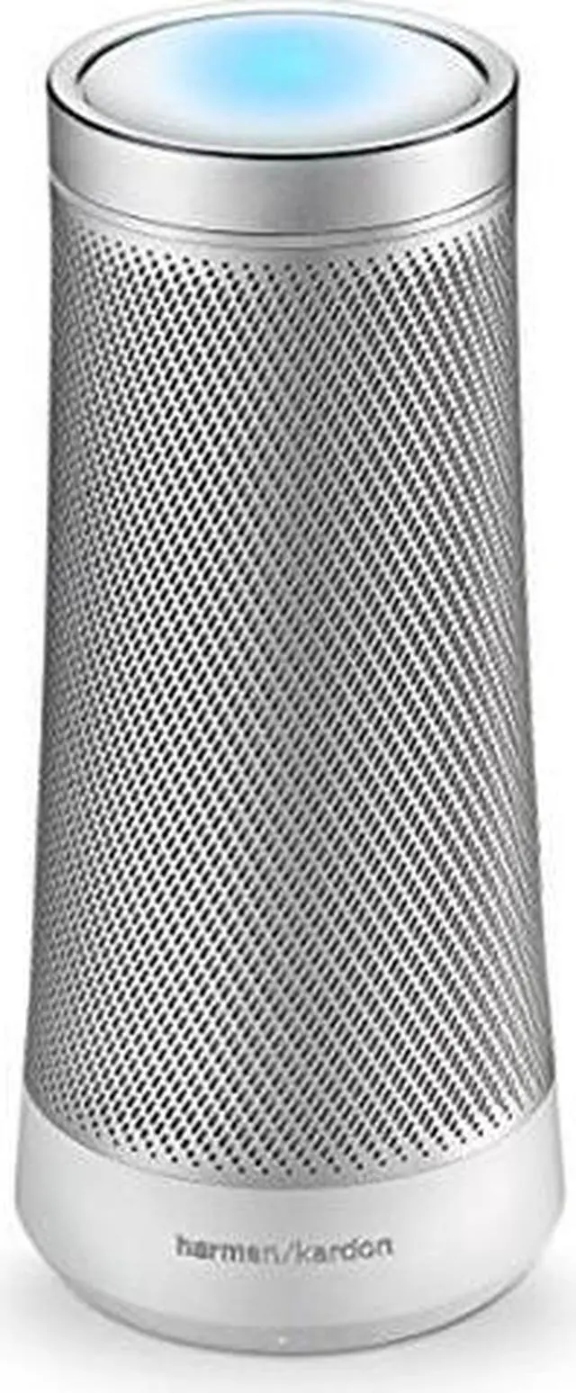 Alt view image 8 of 18 - Harman Kardon INVOKE Voice-Activated Speaker with Cortana HKINVOKESILAM (Silver)