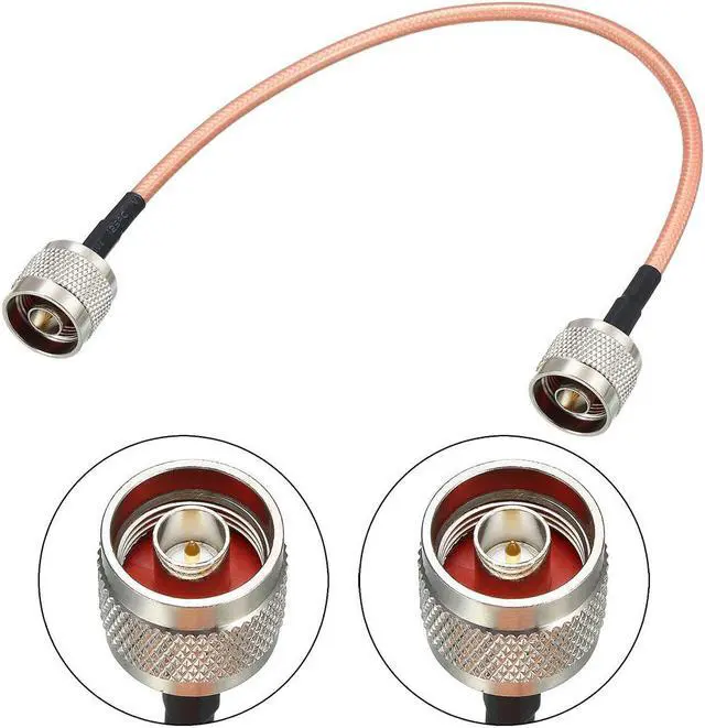 Alt view image 2 of 4 - Low Loss RF Coaxial Cable Connection Coax Wire RG-142 N Male to N Male 30cm