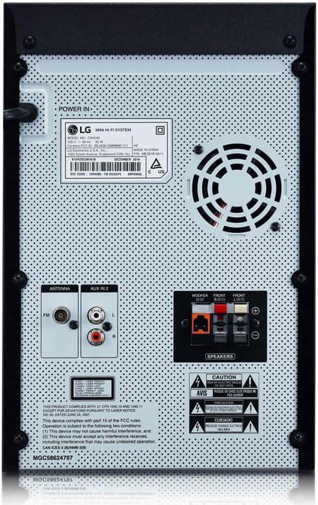 Alt view image 14 of 20 - LG CM4590 XBOOM 2.1ch Mini Shelf System with Subwoofer and Bluetooth® - Black