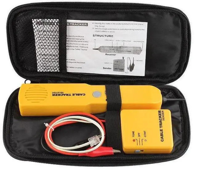 Alt view image 2 of 6 - CABLE FINDER TONE GENERATOR PROBE TRACKER WIRE NETWORK TESTER TRACER KIT