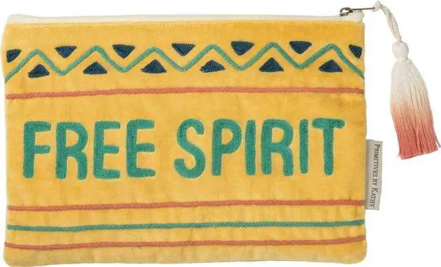 Main image of Primitives By Kathy Free Spirit Cosmetic Bag Zipper Pouch
