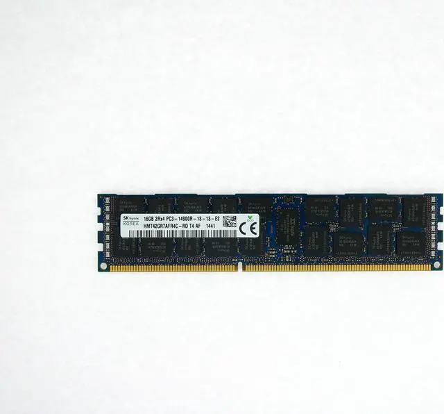 Alt view image 2 of 2 - MemoryMasters Hynix PC3-12800 16GB DDR3 Registered ECC 1.5V CL11 1600MHz Dual Rank 240 Pin RDIMM Server Memory ( HMT42GR7AFR4C-PB ) - Not for desktops or laptops