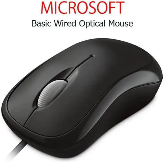Main image of Microsoft Basic Wired Optical Mouse - Black