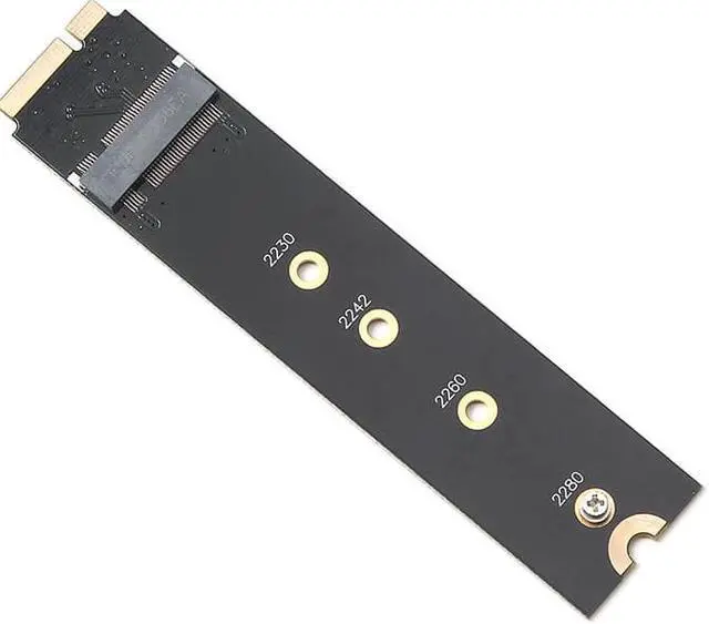 Alt view image 2 of 6 - M2 SSD Adapter Connector M.2 NGFF SATA SSD Converter Adapter Raiser Riser Card For Apple 2012 MacBook Air A1465 A1466 NEW