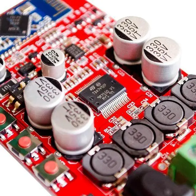 Alt view image 4 of 6 - Wireless Bluetooth 4.0 Audio Receiver Digital TDA7492P 50W+50W Amplifier Board