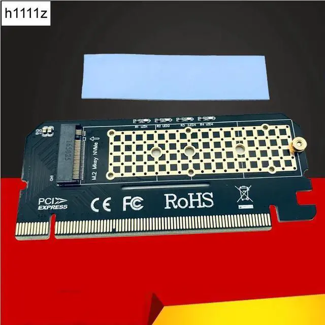Main image of M.2 NVME PCIE to M2 Adapter LED NVME SSD M2 PCIE x16 Expansion Card Computer Adapter Interface M.2 NVMe SSD NGFF To PCIE 3.0 X16