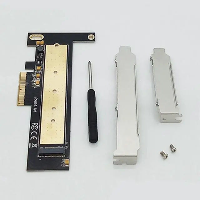 Alt view image 6 of 6 - FULL SPEED M.2 NVMe SSD NGFF TO PCIE X4 Adapter M Key Interface Card Support PCI Express 3.0 x4 2230 2242 2260 2280 22110 M2 SSD