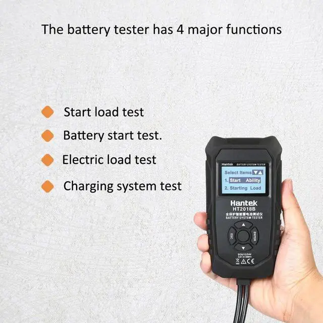 Alt view image 3 of 7 - Hantek 6V 12V 24V LCD Digital Car Battery Analyzer Automotive Vehicle Battery Diagnostic Tester Tool Digital Tester