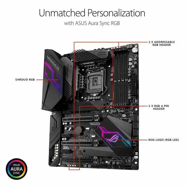 Alt view image 5 of 7 - ASUS ROG Maximus XI Hero (Wi-Fi) Z390 Gaming Motherboard LGA1151 (Intel 8th 9...