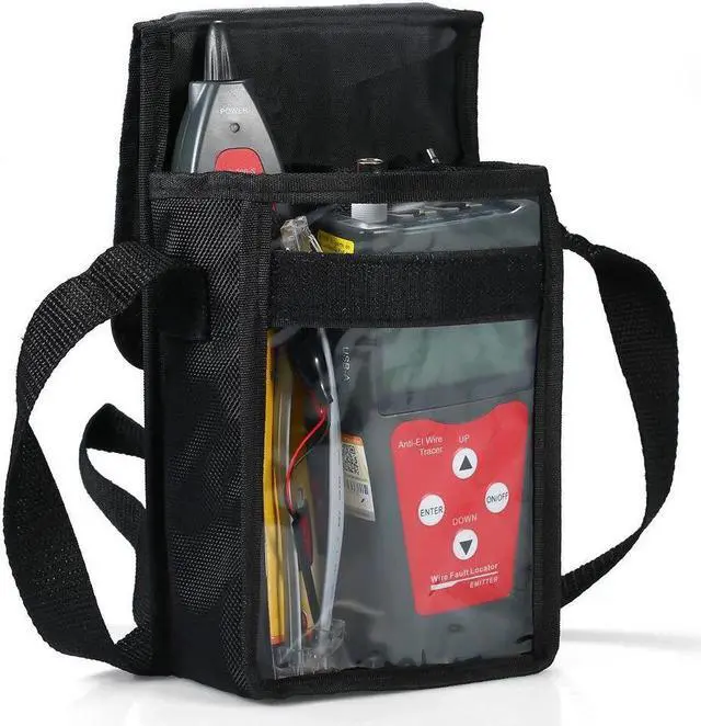 Alt view image 3 of 7 - Multi-functional LCD Network Cable Tester RJ11 RJ45 Wire Length Finder with 1 Remote Adapter