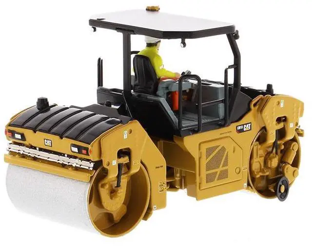 Alt view image 4 of 4 - CAT Caterpillar CB-13 Tandem Vibratory Roller w/ROPS & Operator "High Line Series" 1/50 Diecast Model by Diecast Masters