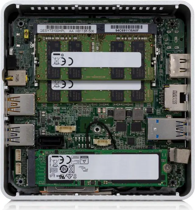 Alt view image 3 of 7 - Intel NUC6i5SYH Mini PC, Intel Core i5-6260U Upto 2.90GHz, 16GB RAM, 1TB NVMe SSD, HDMI, Mini DisplayPort, Card Reader, Wi-Fi, Bluetooth, Windows 10 Pro