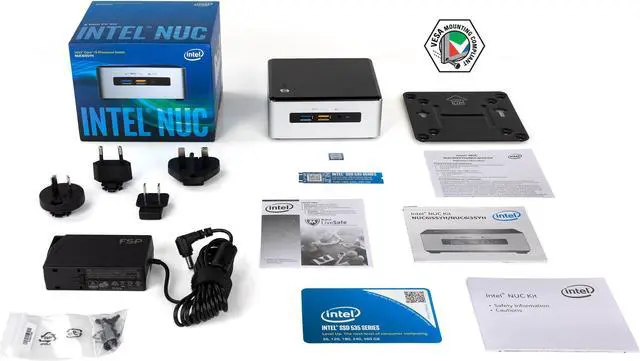 Alt view image 7 of 7 - Intel NUC6i5SYH Mini PC, Intel Core i5-6260U Upto 2.90GHz, 8GB RAM, 1TB NVMe SSD, HDMI, Mini DisplayPort, Card Reader, Wi-Fi, Bluetooth, Windows 10 Pro