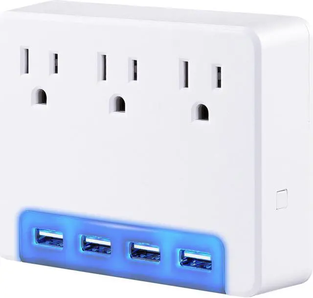 Alt view image 2 of 8 - CyberPower P3WUH Wall Tap Outlet