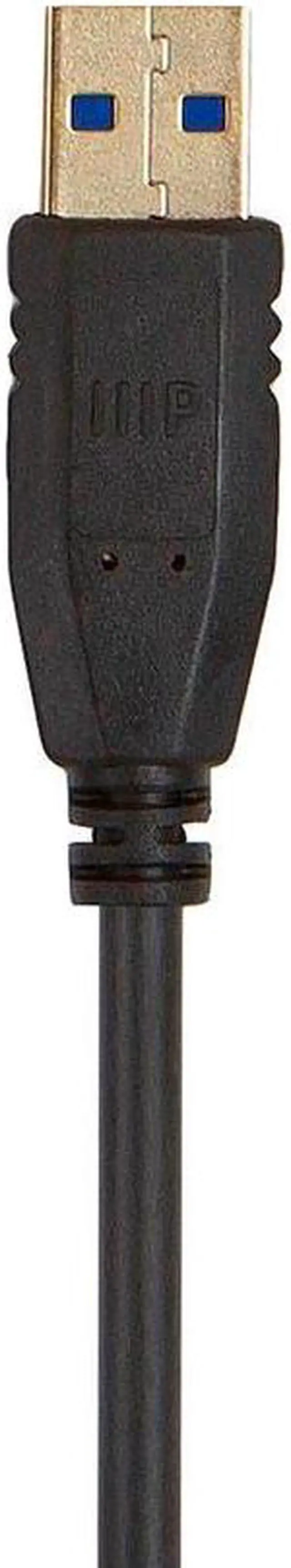 Alt view image 5 of 7 - Monoprice - 138597 USB 30 Type-A to Type-A cable - 3 Feet - Black, for Data Transfer, Modems, Printers, Hard Drive Enclosures - Select Series