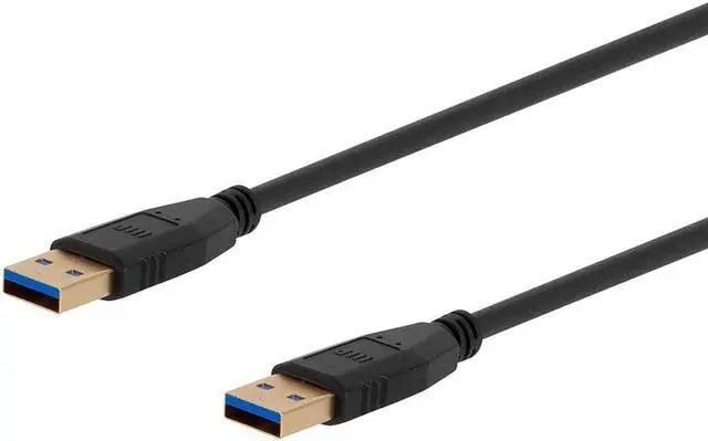 Alt view image 3 of 7 - Monoprice - 138597 USB 30 Type-A to Type-A cable - 3 Feet - Black, for Data Transfer, Modems, Printers, Hard Drive Enclosures - Select Series
