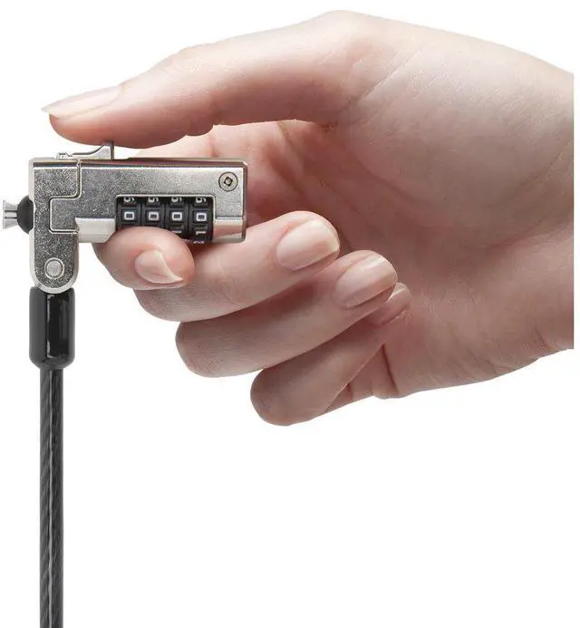 Alt view image 2 of 14 - Kensington Serialized Combination Cable Lock for Dell Devices with Wedge Slots K68010WW