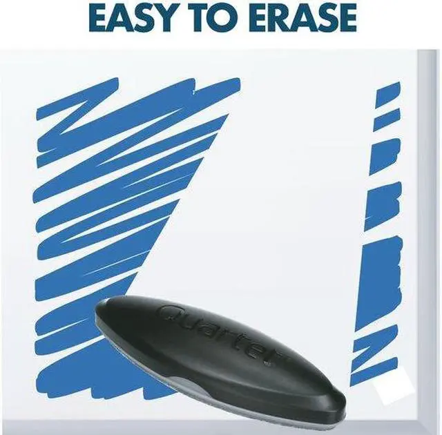 Alt view image 3 of 11 - Quartet 5001-3M EnduraGlide Dry Erase Markers, Chisel Tip, Blue, Dozen