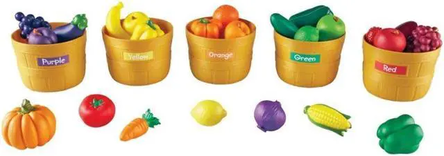 Alt view image 15 of 20 - Learning Resources Farmer's Market Color Sorting Set