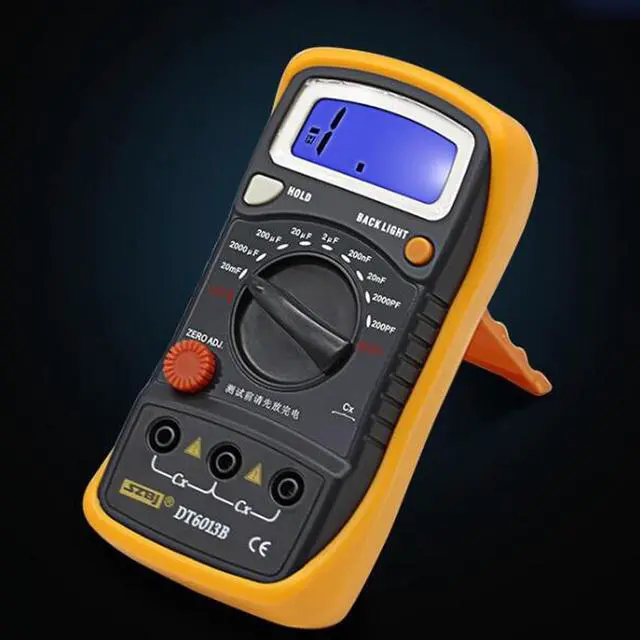 Alt view image 3 of 7 - SZBJ Capacitance Meter DT6013B Handheld Digital Capacitance Meter Capacitor w/ LCD Backlight