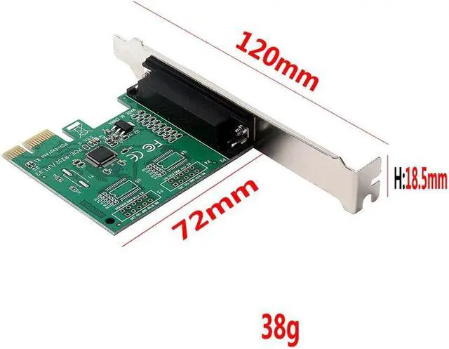 Alt view image 2 of 7 - PCI-E Parallel Port Expansion Card PCI Express to LPT Port Converter Adapter for Tax Printer POS